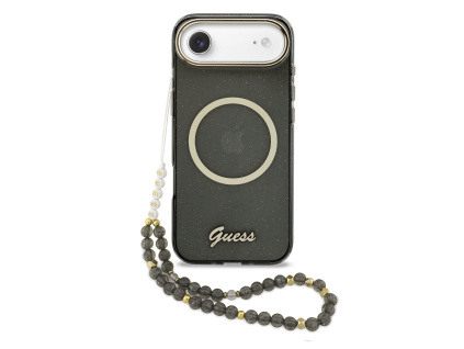 guess iml glitter script strap magsafe zadni kryt pro iphone air black ie15064169
