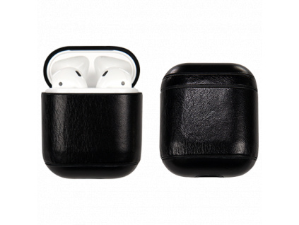 Kožený obal pro Airpods (Barva Černá)