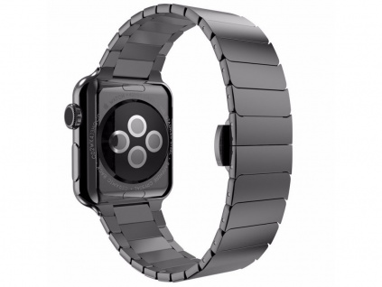 10251 2 clearo butterfly kovovy reminek pasek pro apple watch 42mm cerny