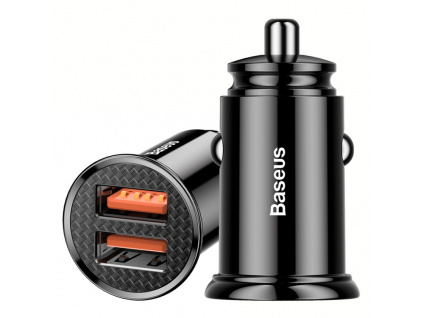 baseus 30w qc 3 0 dual usb fast car charger for mobile phone tablet