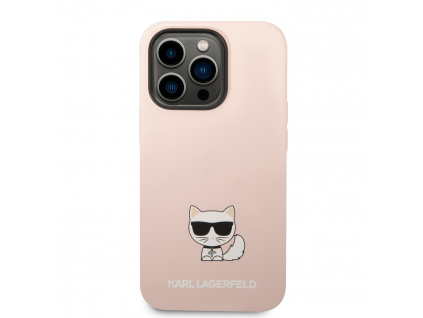 karl lagerfeld liquid silicone choupette zadni kryt pro iphone 14 pro pink 1 big ies10662205