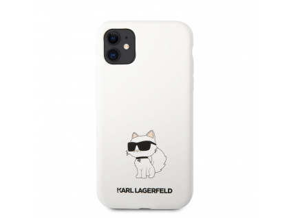 Karl Lagerfeld Choupette NFT silikonový kryt pro iPhone 11 bílý