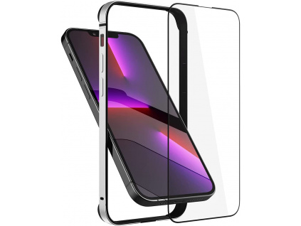 Sada ochranný hliníkový rámeček + 3D tvrzené sklo na iPhone 13 Pro