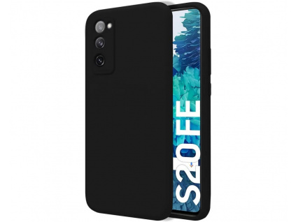 Ultra Soft liquid silicone case for Samsung Galaxy S20 FE black color