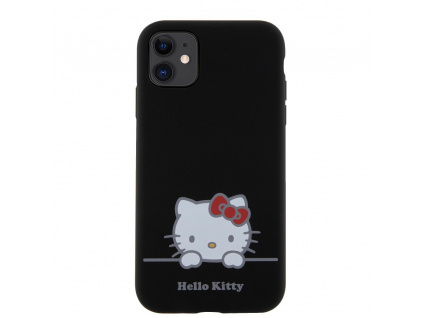 hello kitty liquid silicone daydreaming logo zadni kryt pro iphone 11 black 1 big ies12230276