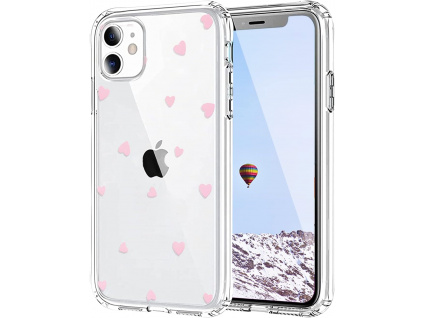 Tenký silikonový ochranný kryt s ochranou fotoaparátu srdce pro iPhone 12 mini
