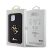 guess pu fixed glitter 4g metal logo zadni kryt pro iphone 13 black 1 big ies12109734