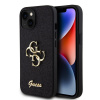 guess pu fixed glitter 4g metal logo zadni kryt pro iphone 13 black ie12111673