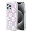DKNY Liquid Glitter Checkered Pattern Zadní Kryt pro iPhone 15 Pro