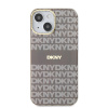 dkny pc tpu repeat pattern tonal stripe magsafe zadni kryt pro iphone 13 beige 1 big ies12859751