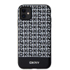 dkny pu leather repeat pattern bottom stripe magsafe zadni kryt pro iphone 11 black image1 big ies12800455