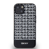 dkny pu leather repeat pattern bottom stripe magsafe zadni kryt pro iphone 13 black 1 big ies12799853
