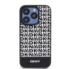 dkny pu leather repeat pattern bottom stripe magsafe zadni kryt pro iphone 12 12 pro black 1 big ies12765520