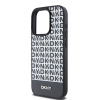 dkny pu leather repeat pattern bottom stripe magsafe zadni kryt pro iphone 12 12 pro black 1 big ies12765522