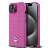 dkny pu leather repeat pattern stack logo magsafe zadni kryt pro iphone 15 pink ie12840227