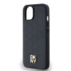 DKNY PU Leather Repeat Pattern Stack Logo Magsafe Kožený Kryt pro iPhone 15 Plus