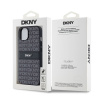 dkny pu leather repeat pattern tonal stripe zadni kryt pro iphone 14 black 1 big ies12788435