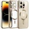 Silikonový průhledný kryt Magsafe s ochranou fotoaparátu pro iPhone 14