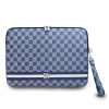 dkny pu leather checkered pattern and stripe obal na notebook 13 14 blue ie12727759