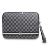 dkny pu leather checkered pattern and stripe obal na notebook 13 14 black ie12727757