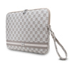 dkny pu leather checkered pattern and stripe obal na notebook 13 14 beige 1 big ies12726069