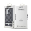 dkny pu leather checkered pattern and stripe zadni kryt pro samsung galaxy z fold 6 black 1 big ies13144593
