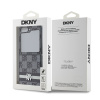 dkny pu leather checkered pattern and stripe zadni kryt pro samsung galaxy z flip 6 black 1 big ies13142648