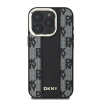 dkny pu leather checkered pattern magsafe zadni kryt pro iphone 16 pro max black 1 big ies13205550