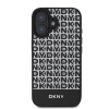 dkny pu leather repeat pattern bottom stripe magsafe zadni kryt pro iphone 16 black 1 big ies13205492
