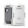 dkny pu leather repeat pattern bottom stripe magsafe zadni kryt pro iphone 16 black 1 big ies13205496