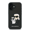 karl lagerfeld pu saffiano karl and choupette zadni kryt pro iphone 16 plus black image1 big ies13315012
