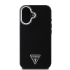 guess pu grained triangle logo zadni kryt pro iphone 16 black image1 big ies13315960