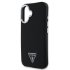 guess pu grained triangle logo zadni kryt pro iphone 16 black image1 big ies13315962