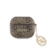 guess 4g script pc pu charm pouzdro pro airpods 3 brown ie13151115