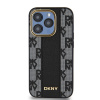 dkny pu leather checkered pattern magsafe zadni kryt pro iphone 15 pro black 1 big ies12714240