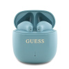 guess printed classic logo tws bezdratova sluchatka turquoise ie13357654