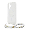 guess iml glitter beads strap magsafe zadni kryt pro iphone 16 transparent image1 big ies13314418