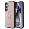 Guess PU Grained 4G Metal Logo Zadní Kryt pro Samsung Galaxy S25