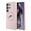 karl lagerfeld liquid silicone k ch heads magsafe zadni kryt pro samsung galaxy s25 ultra pink ie13591348