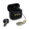 guess classic logo charm tws bezdratova sluchatka black ie13548201