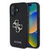 guess pu grained 4g metal logo zadni kryt pro iphone 16 black ie13656821