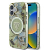 guess iml glitter magnolia and triangle logo magsafe zadni kryt pro iphone 16 green ie13656824