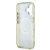 guess iml glitter magnolia and triangle logo magsafe zadni kryt pro iphone 16 green 1 big ies13655713