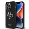 guess pu grained 4g metal logo zadni kryt pro iphone 13 pro black ie13670538