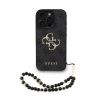 Guess PU 4G Metal Logo Strap Zadní Kryt pro iPhone 15 Pro