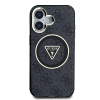 guess iml 4g glitter and triangle logo magsafe zadni kryt pro iphone 16 black 1 big ies13668580