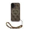 Guess PU Leather 4G Colored Ring Strap MagSafe Zadní Kryt pro iPhone 16