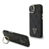 guess pu 4g strass triangle logo stand camera frame magsafe zadni kryt pro iphone 13 black ie14016925