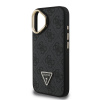guess pu 4g strass triangle logo stand camera frame magsafe zadni kryt pro iphone 16 black 1 big ies14013437