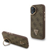 guess pu 4g strass triangle logo stand camera frame magsafe zadni kryt pro iphone 16 brown ie14016938